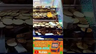 MI MEJOR D&Iacute;A EN LA M&Aacute;QUINA!! @LOS-JUEGOS-DE-SUSAN-00 MAQUINA EMPUJAMONEDAS DE $10 #money #dinero