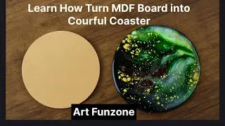 DIY Resin Coaster on MDF Board | Step-by-Step Tutorial.. #resinart #diycrafts #epoxy #youtube