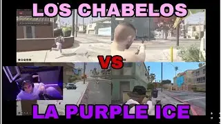 LOS CHABELOS VS LA PURPLE ICE GRAFITI DE GUERRA || FAMILY RP