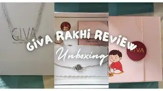 Giva pure silver rakhi unboxing and review 😍