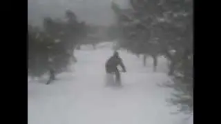 Snow Mountain Bike Crash - Imitos - Greece