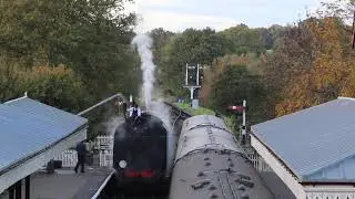 Bluebell Railway BR 73082 at Sheffield Park Station - Water Refilling