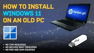 Install windows 11 LITE on OLD LAPTOP | HP pavilion G4 | 10 years old