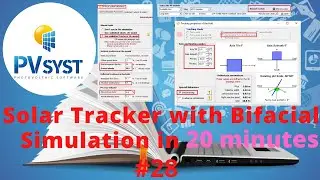 Solar Tracker with Bifacial Simulation only in 20 Minutes