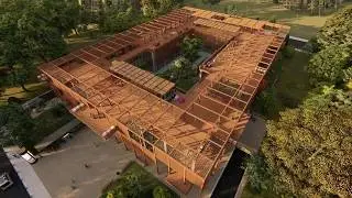 Youth center. Проект центра детского развития в Измире. Studioelmira. 3Д анимация.