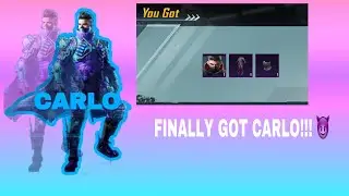 Finally !! Carlo unlocked for free!! # Bgmi