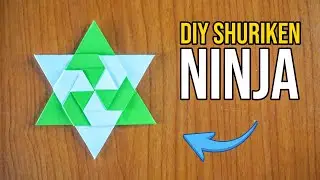 V2 - Membuat Shuriken Sasuke dari Kertas - DIY Shuriken Ninja