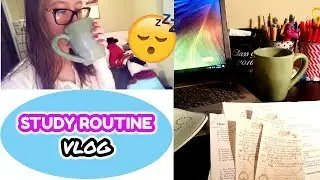MY STUDY ROUTINE.... AT THE MOMENT (2017) VLOG!!!