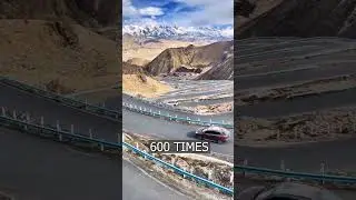 One of the most winding roads in the world is in China.