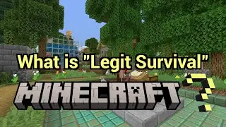 What IS Legit Survival Minecraft? | Legit Survival #minecraftmaps