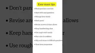 Easy exam tips🙌#study#studytips#exam#exampreparation#education#explorepage#like#share