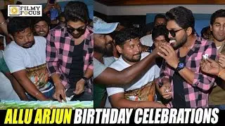 Allu Arjun Birthday Celebrations 2017 with Fans at FNCC - Filmyfocus.com