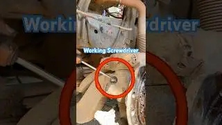 Working screwdriver is support truck repair. #tools #tips #machine #asmr #repair #skills #shorts