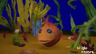 Fish - character animation (Cinema4D + V-Ray)