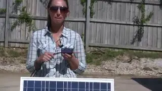 SkymaxWind demonstrates watt meter analyzer for wind turbines & solar panels