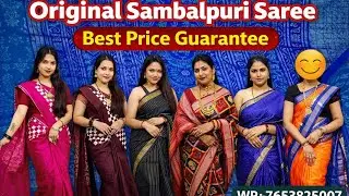 Original Sambalpuri Saree | Best Price GuaranteeWP:-7653825007||