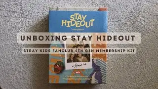 [Unboxing] STAY HIDEOUT - Stray Kids Official Fanclub 4th Gen Kit 📦✨
