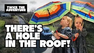 HOLE IN THE ROOF! 🛠️ Installing Windows, Skylights & More (Van Build with Twins)