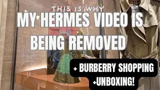 My Hermes Video will be DELETED. Here&rsquo;s WHY! | Impulse BURBERRY TRENCH COAT Shopping