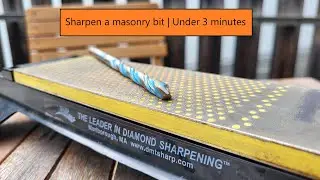 Sharpen a masonry drillbit