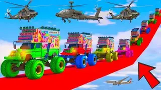 World's Highest 😱😳😯GTA 5 ! TRIED THE IMPOSSIBLE SUPER MEGA RAMP CHALLENGE ! INDIAN All 11 DJ