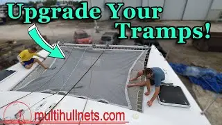 Atlantic 42 Catamaran - New Trampoline Net Installation Guide!