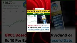 Bpcl announce dividend #bpcl #dividend #viral #news #trending