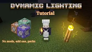 DYNAMIC LIGHTING IN MINECRAFT BEDROCK / PE | Command Block Creations 03