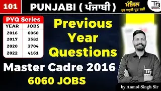 PYQs Master Cadre 6060 JOBS 