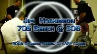 Monsta Athlete Jim Hoskinson 705 bench