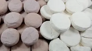 Soft circle gym Chalk relaxing crispy | crunchy | oddly satisfying | ASMR