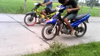 Drag lucu balap liar gagal start