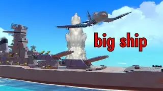 biggest battleship ever VS WW2 plane! |Trailmakers| #trailmakers #battleship #yamatobattleship #ww2