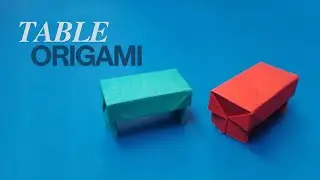 Make a Paper Table - Easy Origami Table (Paper Furniture) Making Tutorial