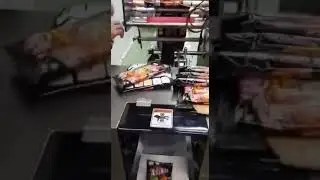Meenjet Mx1 Inkjet Coder connect with Pillow pack machine use for Print expiry date on Plastic Bags.