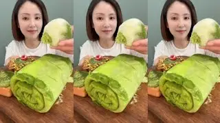 🍵 Matcha Dessert Feast | Green Tea Roll Cake, Pastry & Soft Buns Mukbang 😍✨