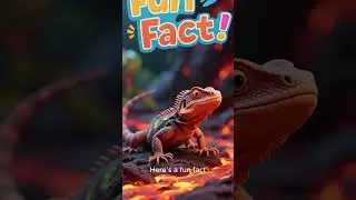 Lava Lizard &ndash; Volcano Survivor 🦎🌋#Animals #Volcano #Wildlife #Shorts