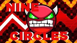 VTUBER PLAYS GEOMETRY DASH | NINE CIRCLES 100% | 90TH AND FIRST HARD DEMON