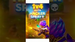 Quick 1v4 Clutch with Hacker Spray 🤯🔥 || Hacker Gameplay || #spraylikehacker #bgmishorts #gaming