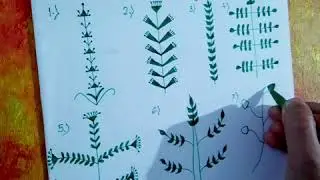 warli painting (Trees) #warlitrees #warlipainting #beingartist