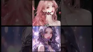 pink vs purple #pink #purple #shorts