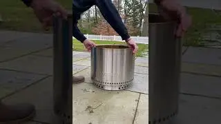 Burning pellets in a solo stove!