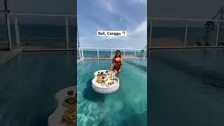 Bali - floating breakfast at the oceanfront resort in Canggu - Aston Beach