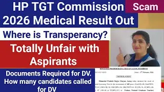 HP TGT Commission Medical Result SCAM