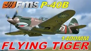 FMS P-40B FLYING TIGER 1400mm Features & FLIGHT DEMO By: RCINFORMER