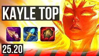 KAYLE vs TRYNDAMERE (TOP) | 6/0/13, Dominating | KR Master | 25.20
