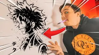 DRAWING With NO HANDS Challenge!? *MOUTH ONLY*