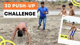 30 PUSH-UP CHALLENGE 🔥💪|| Sachin Tonge Vlog
