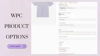 WPC Product Options for WooCommerce -  New Release