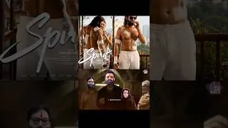 Spirit First Look Reactions || Prabhas reaction On spirit first look || #sandeepreddyvanga